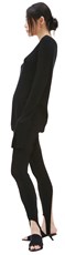Yohji Yamamoto Black cotton leggings 212632